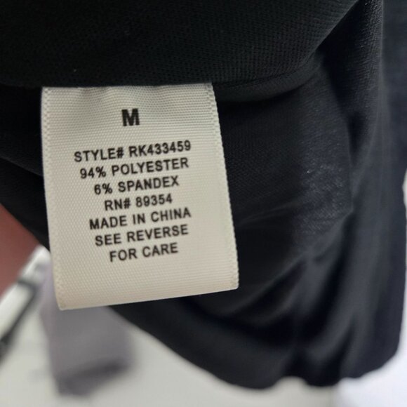 No Comment Textured Mini Dress with Bow Tie in Black - Size Medium - Picture 8 of 8